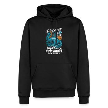 Hudson River Monster Kipsy Kryptozoologie Kryptid - Männer Premium Bio Hoodie - Schwarz - Vorne - Nico (187cm)