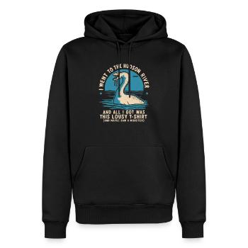 Hudson River Monster Kipsy Kryptozoologie Kryptid - Männer Premium Bio Hoodie - Schwarz - Vorne - Nico (187cm)