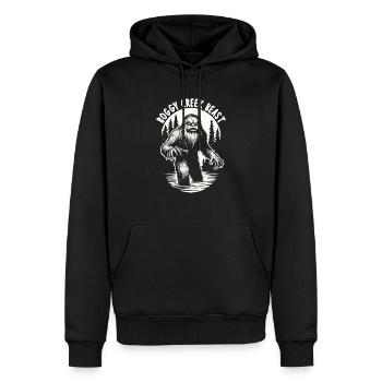 Monstre de Fouke Sasquatch du Sud Cryptozoologie - Sweat à capuche Premium bio Homme - noir - Devant - Nico (187cm)