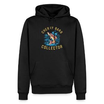 Cerise, Barbe, Poisson, Aquarium, Eau douce, Aquariophilie, - Sweat à capuche Premium bio Homme - noir - Devant - Nico (187cm)
