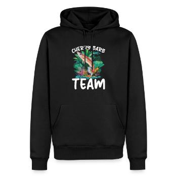 Poisson barbelé cerisier Poisson d'aquarium d'eau douce Aquariste - Sweat à capuche Premium bio Homme - noir - Devant - Nico (187cm)