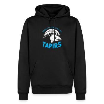 Bergtapir Tier Zoowärter Tapir Liebhaber - Männer Premium Bio Hoodie - Schwarz - Vorne - Nico (187cm)