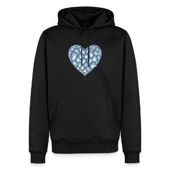 Narwhal Lover Unicorn Of The Sea Animal Narwhale - Men’s Premium Organic Hoodie - black - Front - Nico (187cm)
