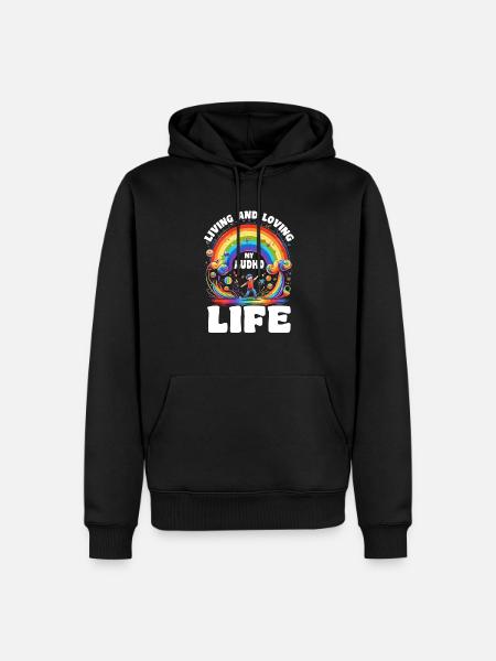 AuDHD Autismus ADHS Autistisches Spektrum Neurodiversität - Männer Premium Bio Hoodie - Schwarz