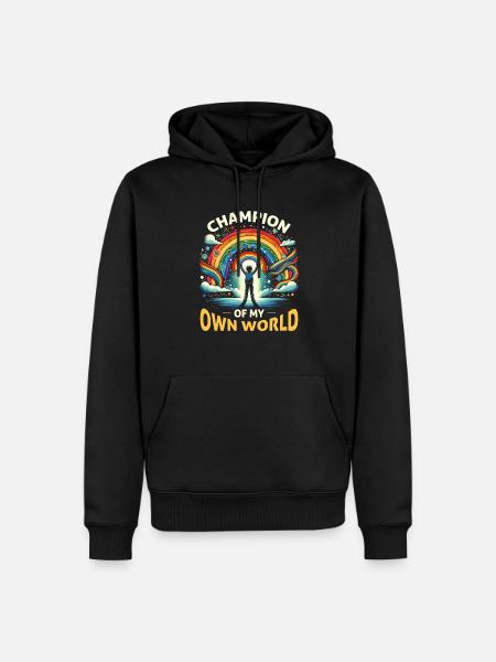 AuDHD Autisme ADHD Autistisk spektrum Neurodiversitet - Herre Premium økologisk hoodie - sort