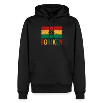 Taino-Indianer Puerto Rico Boricua Puerto-Ricaner - Männer Premium Bio Hoodie - Schwarz - Vorne - Nico (187cm)