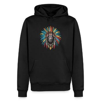 Taino Indianer Puerto Rico Boricua Puerto Ricaner - Männer Premium Bio Hoodie - Schwarz - Vorne - Nico (187cm)