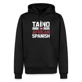 Taino-Indianer Puerto Rico Boricua Puerto-Ricaner - Männer Premium Bio Hoodie - Schwarz - Vorne - Nico (187cm)