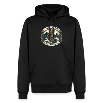 Taino-Indianer Puerto Rico Boricua Puerto-Ricaner - Männer Premium Bio Hoodie - Schwarz - Vorne - Nico (187cm)