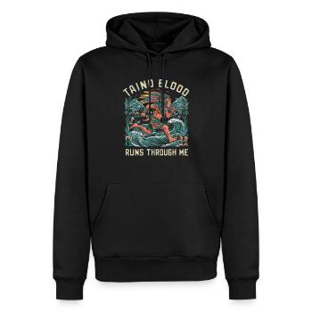 Taino-Indianer Puerto Rico Boricua Puerto-Ricaner - Männer Premium Bio Hoodie - Schwarz - Vorne - Nico (187cm)