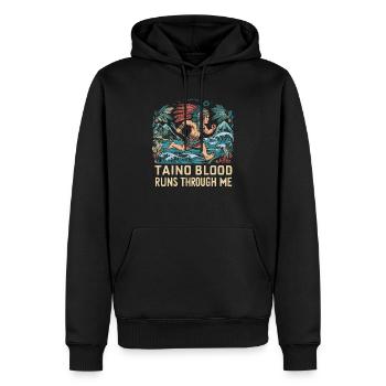 Taino-Indianer Puerto Rico Boricua Puerto-Ricaner - Männer Premium Bio Hoodie - Schwarz - Vorne - Nico (187cm)