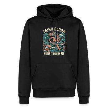 Taino-Indianer Puerto Rico Boricua Puerto-Ricaner - Männer Premium Bio Hoodie - Schwarz - Vorne - Nico (187cm)