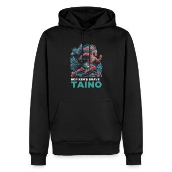 Taino-Indianer Puerto Rico Boricua Puerto-Ricaner - Männer Premium Bio Hoodie - Schwarz - Vorne - Nico (187cm)