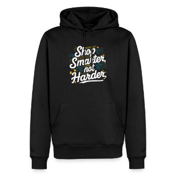 Dropshipping-Geschäft E-Commerce-Unternehmer - Männer Premium Bio Hoodie - Schwarz - Vorne - Nico (187cm)