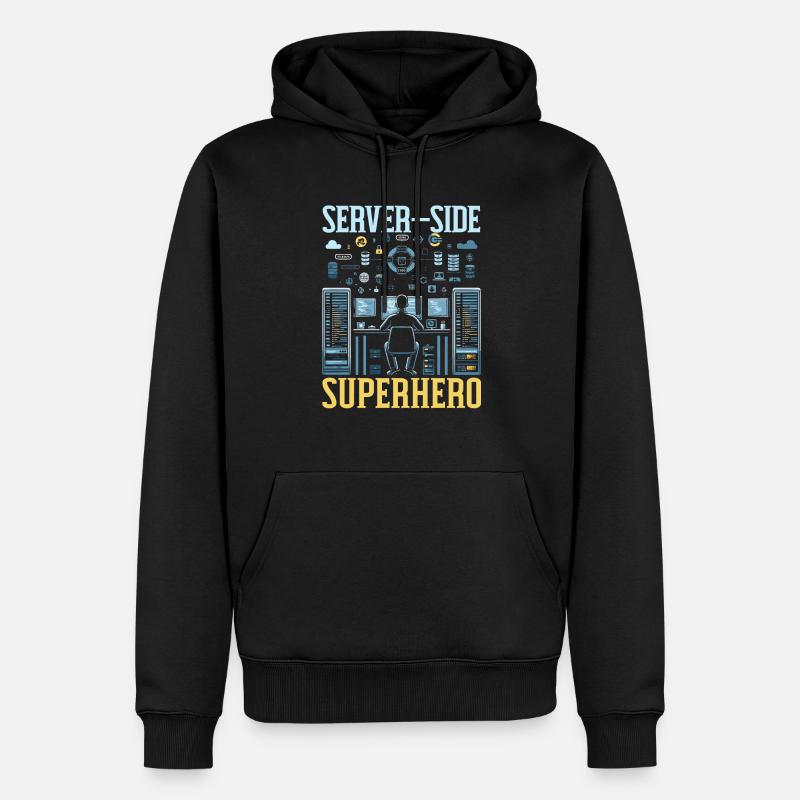Backend-Entwickler Programmierung Softwareprogrammierer - Männer Premium Bio Hoodie - Schwarz