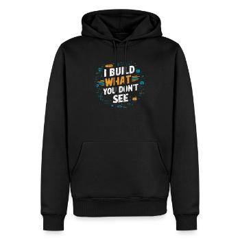 Backend-Entwickler Programmierung Softwareprogrammierer - Männer Premium Bio Hoodie - Schwarz - Vorne - Nico (187cm)