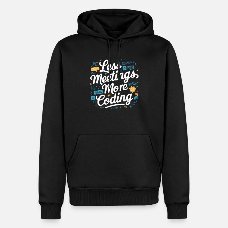 Backend-Entwickler Programmierung Softwareprogrammierer - Männer Premium Bio Hoodie - Schwarz
