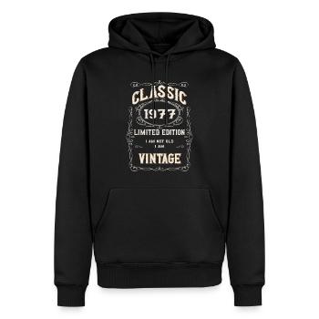 You are not old, you are Vintage and Classic - Männer Premium Bio Hoodie - Schwarz - Vorne - Nico (187cm)