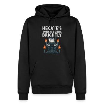 Hécate Lune Déesse Grecque Déesse Grecque Mythologie Grecque - Sweat à capuche Premium bio Homme - noir - Devant - Nico (187cm)