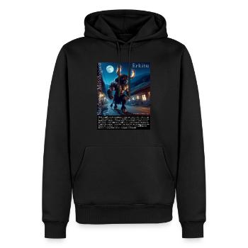 SardaigneBoe01b mythologique - Sweat à capuche Premium bio Homme - noir - Devant - Nico (187cm)