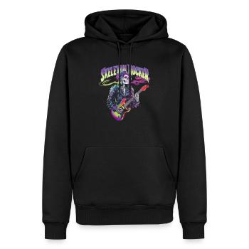 Skelett Gitarrist Bones Gitarrist Musiker - Männer Premium Bio Hoodie - Schwarz - Vorne - Nico (187cm)