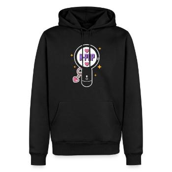 K-Pop Koreanische Popmusik Südkorea Kpop Lightstick - Männer Premium Bio Hoodie - Schwarz - Vorne - Nico (187cm)