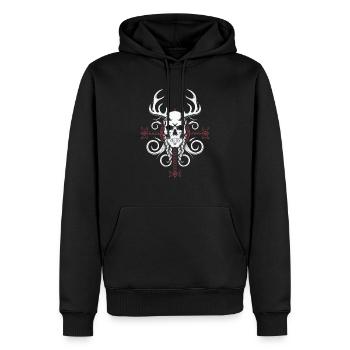 Asatru Valhalla Scandinavian Pride Norsemen Viking - Men’s Premium Organic Hoodie - black - Front - Nico (187cm)