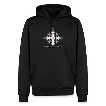 Asatru Walhalla Skandinavischer Stolz Nordmänner Wikinger - Männer Premium Bio Hoodie - Schwarz - Vorne - Nico (187cm)