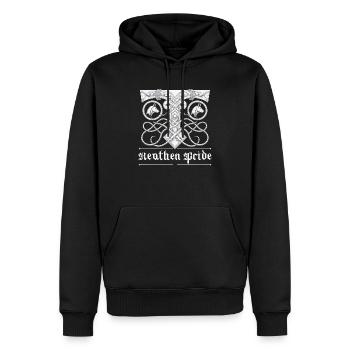 Asatru Walhalla Skandinavischer Stolz Nordmänner Wikinger - Männer Premium Bio Hoodie - Schwarz - Vorne - Nico (187cm)