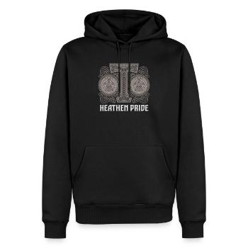 Asatru Walhalla Skandinavischer Stolz Nordmänner Wikinger - Männer Premium Bio Hoodie - Schwarz - Vorne - Nico (187cm)