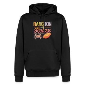 Krabben Rangun Liebhaber Amerikanisch Chinesisch Meeresfrüchte - Männer Premium Bio Hoodie - Schwarz - Vorne - Nico (187cm)