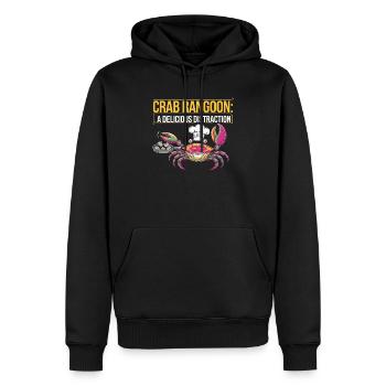 Krabben Rangun Liebhaber Amerikanisch Chinesisch Meeresfrüchte - Männer Premium Bio Hoodie - Schwarz - Vorne - Nico (187cm)