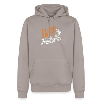 Mädchen Wrestling Wrestling Grappling Wrestler Mädchen - Männer Premium Bio Hoodie - Taupe - Vorne - Nico (187cm)