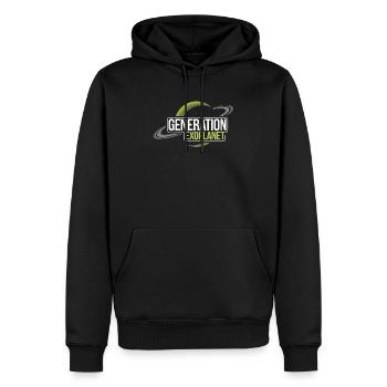 Exoplanète Univers Espace Astronome Astronomie - Sweat à capuche Premium bio Homme - noir - Devant - Nico (187cm)