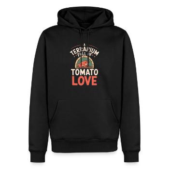 Tomate Grenouille Amoureux Animal Amphibien Grenouille Crapaud - Sweat à capuche Premium bio Homme - noir - Devant - Nico (187cm)