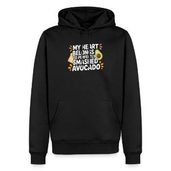 Avocado Toast Liebhaber Vegetarisches Essen Guacamole - Männer Premium Bio Hoodie - Schwarz - Vorne - Nico (187cm)