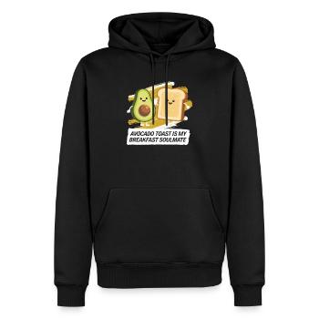 Avocado Toast Liebhaber Vegetarisches Essen Guacamole - Männer Premium Bio Hoodie - Schwarz - Vorne - Nico (187cm)
