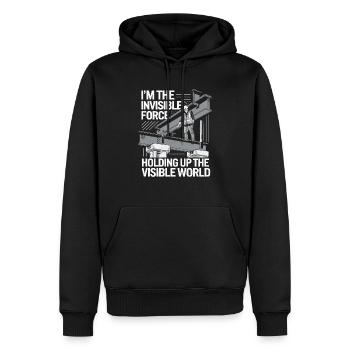 Structural Engineer Job Structural Engineering - Men’s Premium Organic Hoodie - black - Front - Nico (187cm)