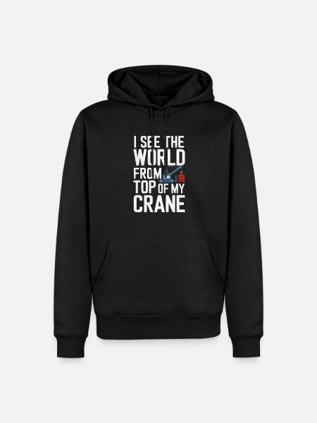 Beruf Kranführer Beruf Bauarbeiter - Männer Premium Bio Hoodie - Schwarz