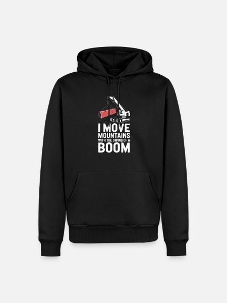 Beruf Kranführer Beruf Bauarbeiter - Männer Premium Bio Hoodie - Schwarz