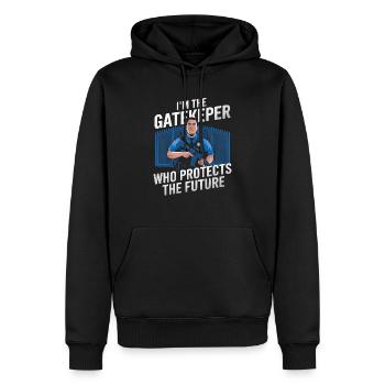 Zoll- und Grenzschutzbeauftragter Flughafen Jobs - Männer Premium Bio Hoodie - Schwarz - Vorne - Nico (187cm)