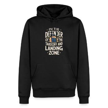 Airport Police Officer Aviation Careers Job - Men’s Premium Organic Hoodie - black - Front - Nico (187cm)