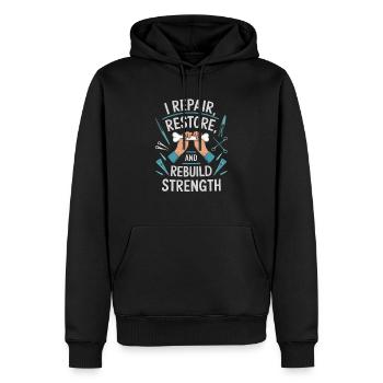 Orthopädischer Chirurg Medizin Medizin Orthopädie - Männer Premium Bio Hoodie - Schwarz - Vorne - Nico (187cm)