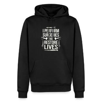 Orthopädischer Chirurg Medizin Medizin Orthopädie - Männer Premium Bio Hoodie - Schwarz - Vorne - Nico (187cm)