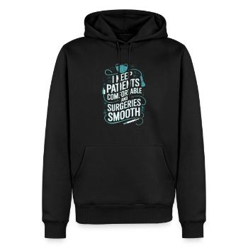 Anesthesia Technician Anesthesiologist Job - Men’s Premium Organic Hoodie - black - Front - Nico (187cm)