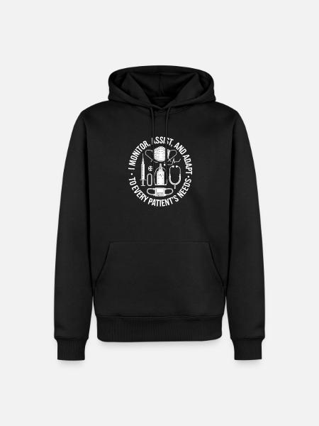 Anesthesia Technician Anesthesiologist Job - Men’s Premium Organic Hoodie - black