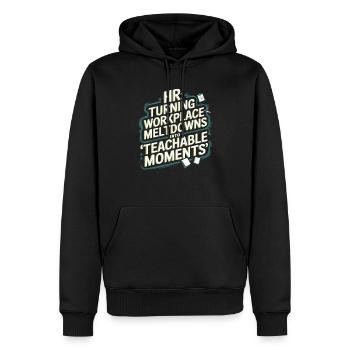 HR-Manager Personalwesen Mitarbeiter Drama am Arbeitsplatz - Männer Premium Bio Hoodie - Schwarz - Vorne - Nico (187cm)