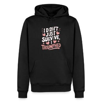 Krebsüberlebende Chemotherapie Chemotherapie besiegt Krebs - Männer Premium Bio Hoodie - Schwarz - Vorne - Nico (187cm)