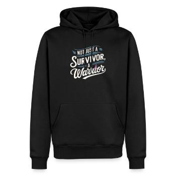 Krebsüberlebende Chemotherapie Chemotherapie besiegt Krebs - Männer Premium Bio Hoodie - Schwarz - Vorne - Nico (187cm)