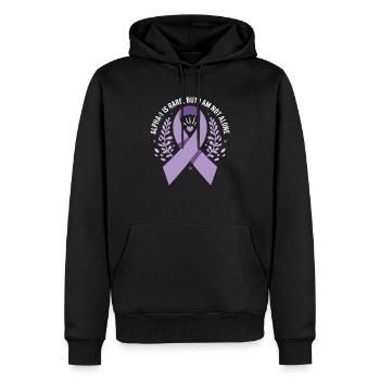 Alpha-1 Antitrypsin Deficiency Awareness Disorder - Men’s Premium Organic Hoodie - black - Front - Nico (187cm)